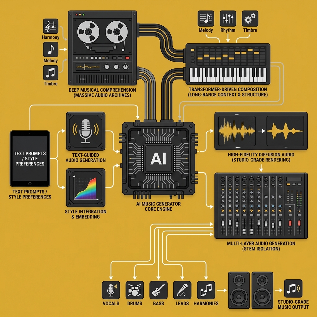 Inside the MusicianAI - AI Music Generator